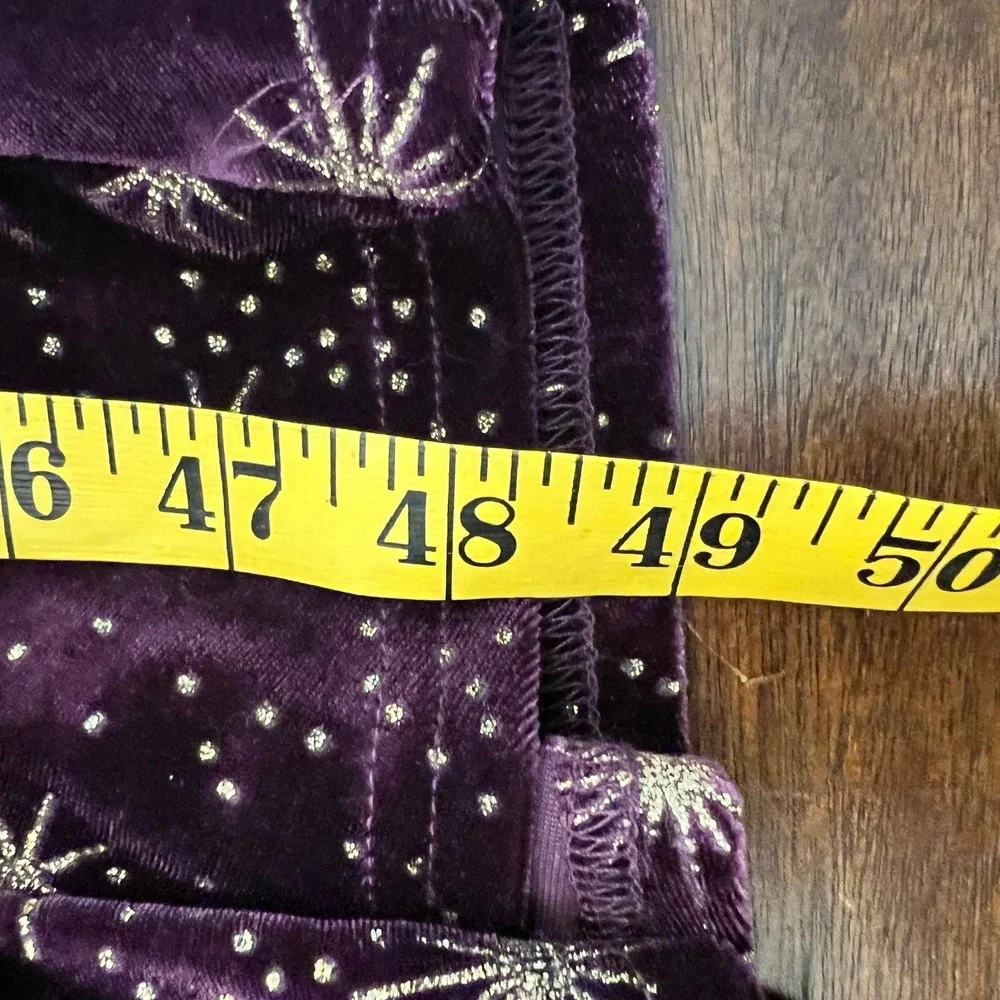 Cider Purple Velvet Celestial Star Maxi Dress Small Whimsigoth Fairy Grunge